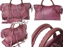Load image into Gallery viewer, BALENCIAGA バレンシアガ ザ シティ 2WAY ハンドバッグ ピンク レザー 115748 ショルダーバッグ 良品 中古 4c075665