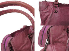 Load image into Gallery viewer, BALENCIAGA バレンシアガ ザ シティ 2WAY ハンドバッグ ピンク レザー 115748 ショルダーバッグ 良品 中古 4c075665