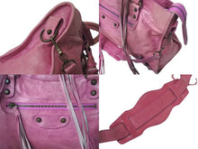 Load image into Gallery viewer, BALENCIAGA バレンシアガ ザ シティ 2WAY ハンドバッグ ピンク レザー 115748 ショルダーバッグ 良品 中古 4c075665