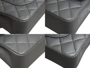 CHANEL シャネル チェーンショルダーバッグ マトラッセ23 キャビアスキン シルバー シルバー金具 ランダムシリアル 中古 4c075675