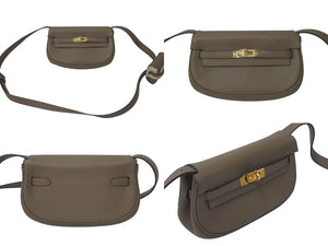 新品未使用 HERMES エルメス ショルダーバッグ ケリームーブ スイフト エトゥープ ゴールド金具 B刻印 4c075677