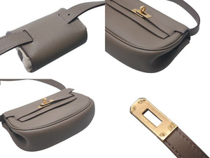 新品未使用 HERMES エルメス ショルダーバッグ ケリームーブ スイフト エトゥープ ゴールド金具 B刻印 4c075677