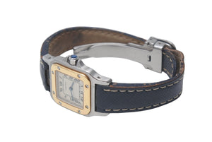 CARTIER カルティエ サントス ガルべ LM 200114A 腕時計 K18ゴールド ステンレス レザー 美品 中古 4c075678