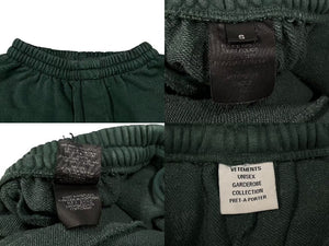 VETEMENTS ヴェトモン HAUTE COUTURE スウェットパンツ UE52PA160V グリーンコットン S 美品 中古 4c075679 
