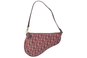 ChristianDior クリスチャンディオール サドルポーチ ワンショルダーバッグ トロッター MC1022 レッド 美品 中古 4c075685