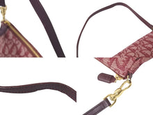 Load image into Gallery viewer, ChristianDior クリスチャンディオール サドルポーチ ワンショルダーバッグ トロッター MC1022 レッド 美品 中古 4c075685
