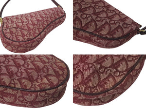 ChristianDior クリスチャンディオール サドルポーチ ワンショルダーバッグ トロッター MC1022 レッド 美品 中古 4c075685