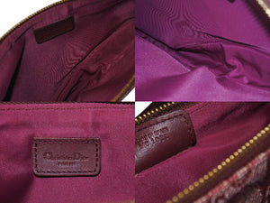 ChristianDior クリスチャンディオール サドルポーチ ワンショルダーバッグ トロッター MC1022 レッド 美品 中古 4c075685