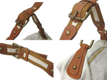 Load image into Gallery viewer, 極美品 LOUIS VUITTON ルイヴィトン マヒナ オナタGM ショルダーバッグ M95460 ブロン ホワイト ブラウン レザー ゴールド金具 中古 4c075692