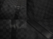 Load image into Gallery viewer, 極美品 LOUIS VUITTON ルイヴィトン キーポル バンドリエール55 ボストンバッグ N41413 ダミエグラフィット ブラック シルバー金具 中古 4c075695