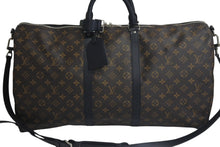 Load image into Gallery viewer, 極美品 LOUIS VUITTON ルイヴィトン キーポルバンドリエール55 ボストンバッグ M56714 モノグラムマカサー ブラック 中古 4c075696