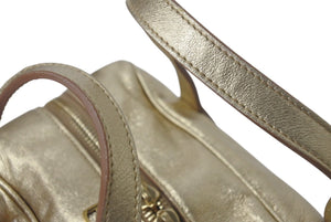 Yves SaintLaurent イブサンローラン yメール ハンドバッグ 197459 002404 レザー ゴールド ブラック ゴールド金具 美品 中古 4c075699
