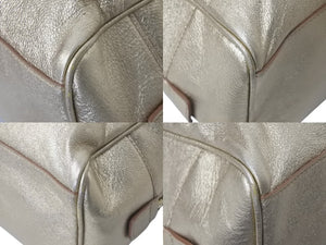 Yves SaintLaurent イブサンローラン yメール ハンドバッグ 197459 002404 レザー ゴールド ブラック ゴールド金具 美品 中古 4c075699