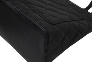 極美品 CHANEL シャネル 復刻トートバッグ ハンドバッグ 7番台 キャビアスキン ブラック ココマーク ロゴ 鞄 シルバー金具 中古 4c075700
