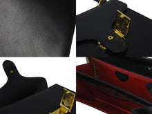 Load image into Gallery viewer, CELINE セリーヌ ヴィンテージ サルキー ミニハンドバッグ トートバッグ レザー ブラック 馬車金具 美品 中古 4c075710