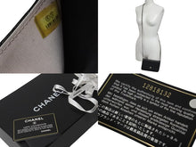 Load image into Gallery viewer, CHANEL シャネル マイクロマトラッセ ショルダーバッグ チェーンウォレット 12番台 ラムスキン ブラック シルバー金具 美品 中古 4c075721