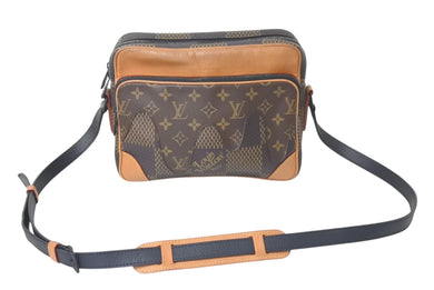 LOUIS VUITTON ルイヴィトン ナイルメッセンジャー PM ショルダーバッグ ダミエジャイアント NIGO N40359 ブラウン 美品 中古 4c075722