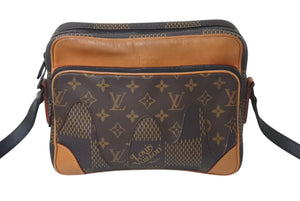 LOUIS VUITTON ルイヴィトン ナイルメッセンジャー PM ショルダーバッグ ダミエジャイアント NIGO N40359 ブラウン 美品 中古 4c075722