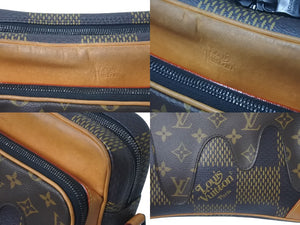LOUIS VUITTON ルイヴィトン ナイルメッセンジャー PM ショルダーバッグ ダミエジャイアント NIGO N40359 ブラウン 美品 中古 4c075722