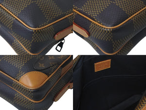 LOUIS VUITTON ルイヴィトン ナイルメッセンジャー PM ショルダーバッグ ダミエジャイアント NIGO N40359 ブラウン 美品 中古 4c075722