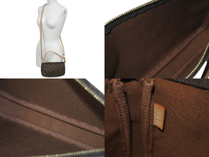 極美品 LOUIS VUITTON ルイヴィトン アクセサリーポーチ ポシェットアクセソワール M51980 モノグラム ブラウン スト付き 中古 4c075727