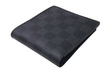 画像をギャラリービューアに読み込む, 極美品 LOUIS VUITTON ルイヴィトン 二つ折り財布 N63336 ダミエグラフィット ポルトフォイユ マルコ ブラック グレー レザー 中古 4c075730