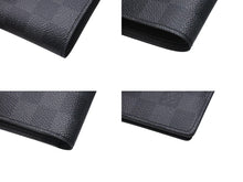 画像をギャラリービューアに読み込む, 極美品 LOUIS VUITTON ルイヴィトン 二つ折り財布 N63336 ダミエグラフィット ポルトフォイユ マルコ ブラック グレー レザー 中古 4c075730