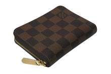 Load image into Gallery viewer, LOUIS VUITTON ルイヴィトン ダミエ コインパース カードケース コインケース フランス製 PVC ブラウン 美品 中古 4c075731