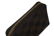 Load image into Gallery viewer, LOUIS VUITTON ルイヴィトン ダミエ コインパース カードケース コインケース フランス製 PVC ブラウン 美品 中古 4c075731