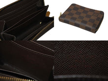 Load image into Gallery viewer, LOUIS VUITTON ルイヴィトン ダミエ コインパース カードケース コインケース フランス製 PVC ブラウン 美品 中古 4c075731