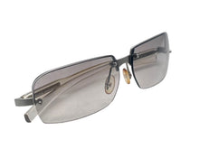Load image into Gallery viewer, PRADA プラダ サングラス ハーフリム SPR 69C 2AC-7A1 メタル プラスチック シルバー Japan製 クリア 美品 中古 4c075733