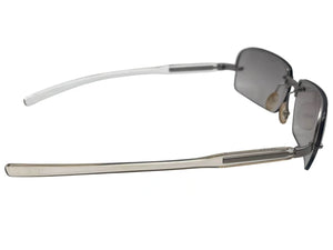 PRADA プラダ サングラス ハーフリム SPR 69C 2AC-7A1 メタル プラスチック シルバー Japan製 クリア 美品 中古 4c075733