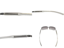 Load image into Gallery viewer, PRADA プラダ サングラス ハーフリム SPR 69C 2AC-7A1 メタル プラスチック シルバー Japan製 クリア 美品 中古 4c075733