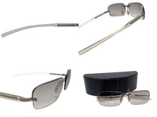 Load image into Gallery viewer, PRADA プラダ サングラス ハーフリム SPR 69C 2AC-7A1 メタル プラスチック シルバー Japan製 クリア 美品 中古 4c075733