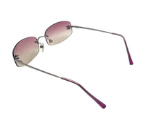 Load image into Gallery viewer, CHANEL シャネル サングラス フレームレス 4002 c.124/58 パープルグラデーション ココマーク イタリア製 美品 中古 4c075737