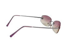 Load image into Gallery viewer, CHANEL シャネル サングラス フレームレス 4002 c.124/58 パープルグラデーション ココマーク イタリア製 美品 中古 4c075737