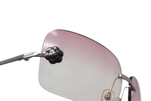 CHANEL シャネル カメリア サングラス ピンクスモークグラデーション プラスチック 62□15 120 4085 c.124/8D 美品 中古 4c075738