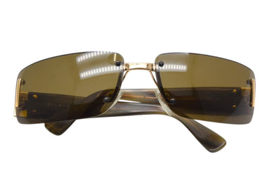 BVLGARI ブルガリ サングラス ブラウンレンズ マーブル 62□15 120 626 101/73 ゴールド金具 美品 中古 4c075739 