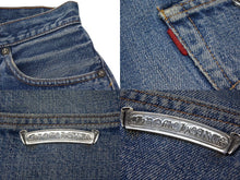画像をギャラリービューアに読み込む, CHROME HEARTS クロムハーツ × Levi&#39;s リーバイス デニムショートパンツ セメタリークロスパッチ レディース 美品 中古 4c075753