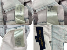 画像をギャラリービューアに読み込む, LOUIS VUITTON ルイヴィトン デニムパンツ RM201 TLP HID61W カーゴパンツ ブリーチ加工 ピンク ブルー コットン 29 良品 中古 4c075754