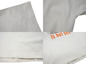 VINTAGE ヴィンテージ 90's Steven Meisel スティーヴンマイゼル Safe sex is hot sex 半袖Tシャツ サイズXL フォト 写真家 美品 中古 4c075760