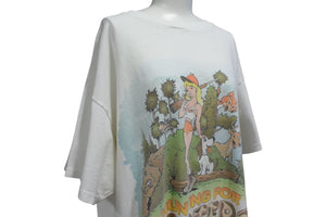 VINTAGE ヴィンテージ 1995 HOOTERS フーターズ キャラTシャツ ホワイト 古着 コットン XL 中古 4c075763 