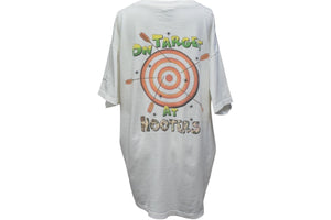 VINTAGE ヴィンテージ 1995 HOOTERS フーターズ キャラTシャツ ホワイト 古着 コットン XL 中古 4c075763 