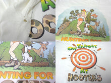 画像をギャラリービューアに読み込む, VINTAGE ヴィンテージ 1995 HOOTERS フーターズ キャラTシャツ ホワイト 古着 コットン XL 中古 4c075763
