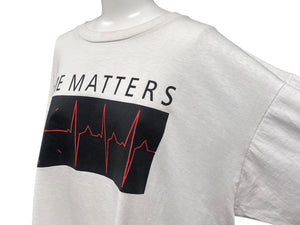VINTAGE ヴィンテージ 90's Time Matters タイムマターズ 半袖Tシャツ サイズXL ホワイト コットン 古着 美品 中古 4c075766 