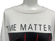 画像をギャラリービューアに読み込む, VINTAGE ヴィンテージ 90&#39;s Time Matters タイムマターズ 半袖Tシャツ サイズXL ホワイト コットン 古着 美品 中古 4c075766 