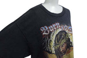 VINTAGE ヴィンテージ 90's JEASUS BORN TO DIE ジーザス 半袖Tシャツ サイズXL キリスト 1991年製 古着 美品 中古 4c075772 