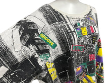 Load image into Gallery viewer, VINTAGE ヴィンテージ 90&#39;s The street life 総柄プリントTシャツ サイズ2XL コットン HIP HOP マルチカラー 美品 中古 4c075774