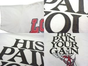 VINTAGE ヴィンテージ 1990年製 LORD'S GYM ローズジム Tシャツ サイズL ジーザスクライド ホワイト 古着 中古 4c075779 