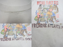 画像をギャラリービューアに読み込む, VINTAGE ヴィンテージ 1997年 WHO DAT IZ? FREAKNIK ATLANTA 半袖Tシャツ サイズXL アトランタ 古着 良品 中古 4c075782 
